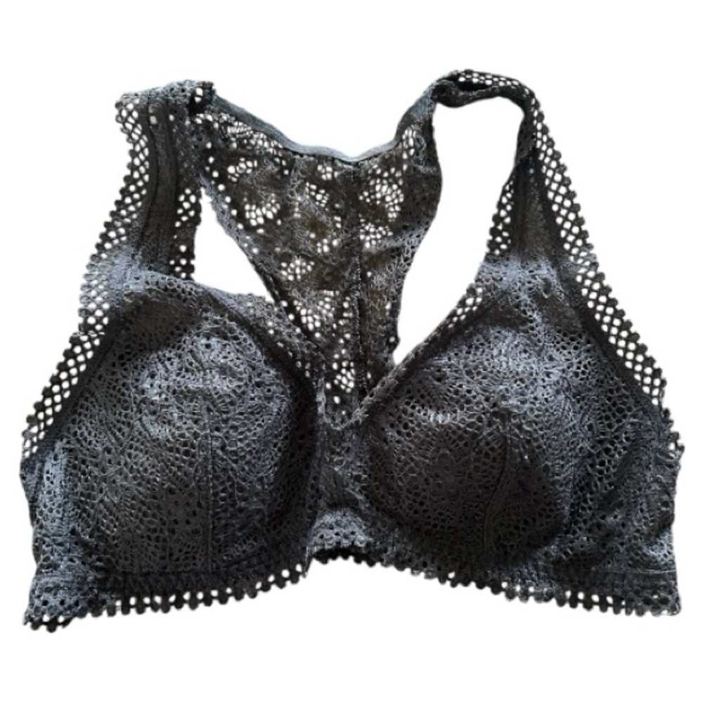 Victoria’s Secret black lace bralette racerback pull over